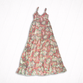 Paisley Floral Chiffon Tiered Maxi Dress