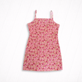 Vintage Pink Ditsy Floral Spaghetti Strap Mini Dress