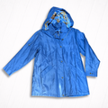 Vintage Silk Dennis Basso Blue Silk Rain Coat