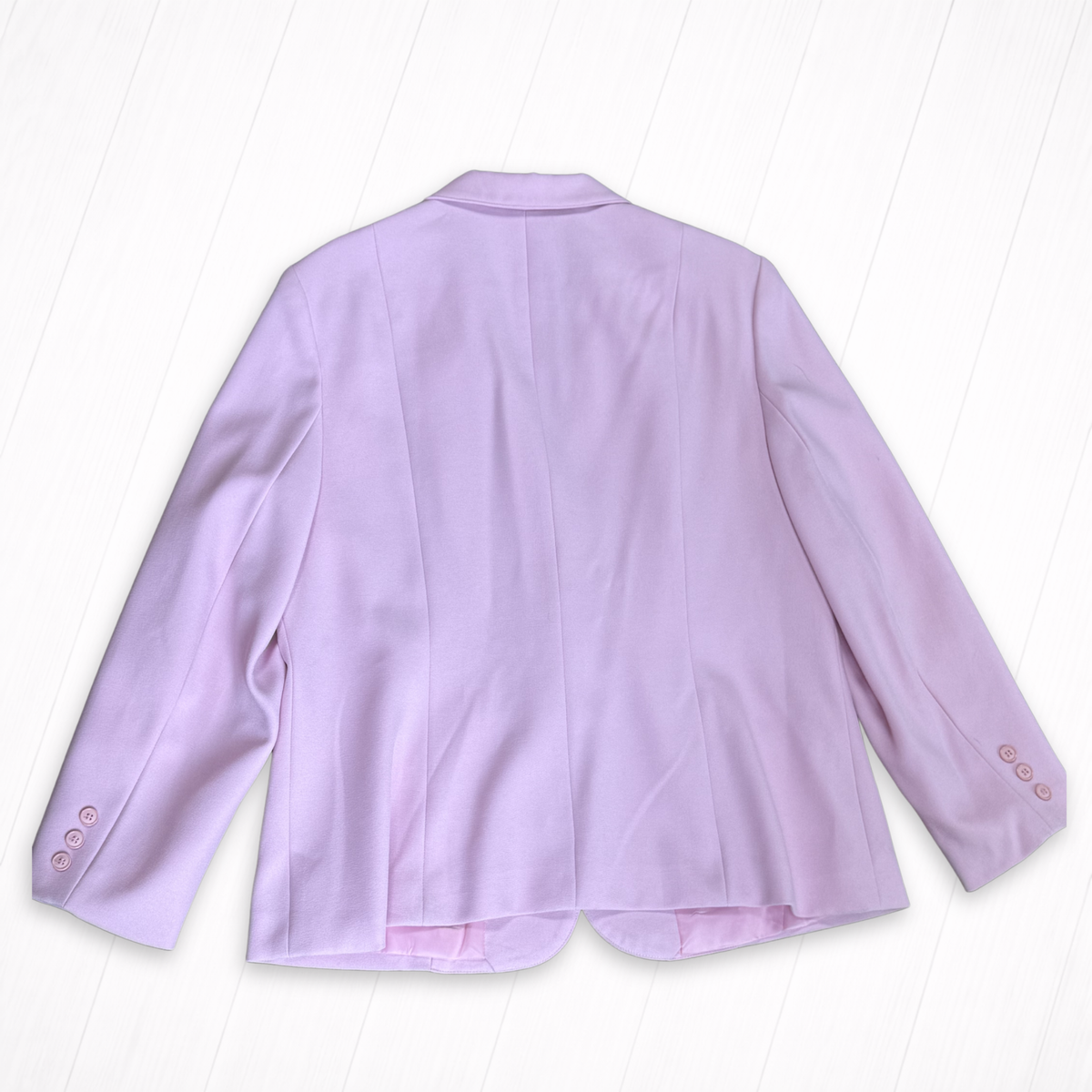 Vintage Light Pink Two-Button Blazer