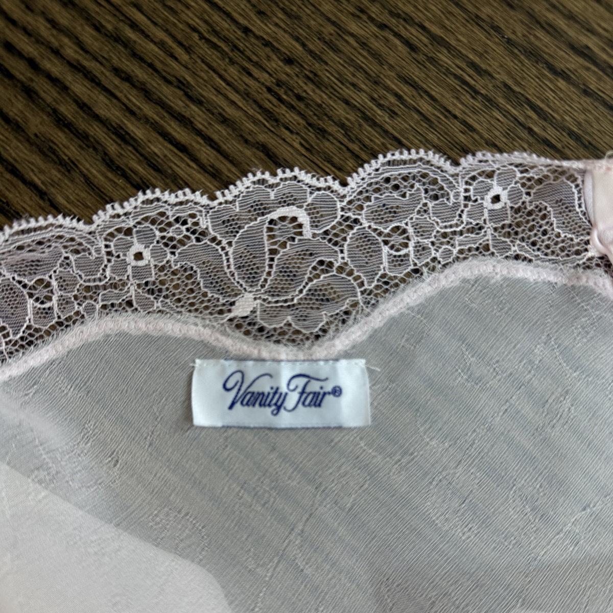 Vintage Pink Lace Sheer Camisole