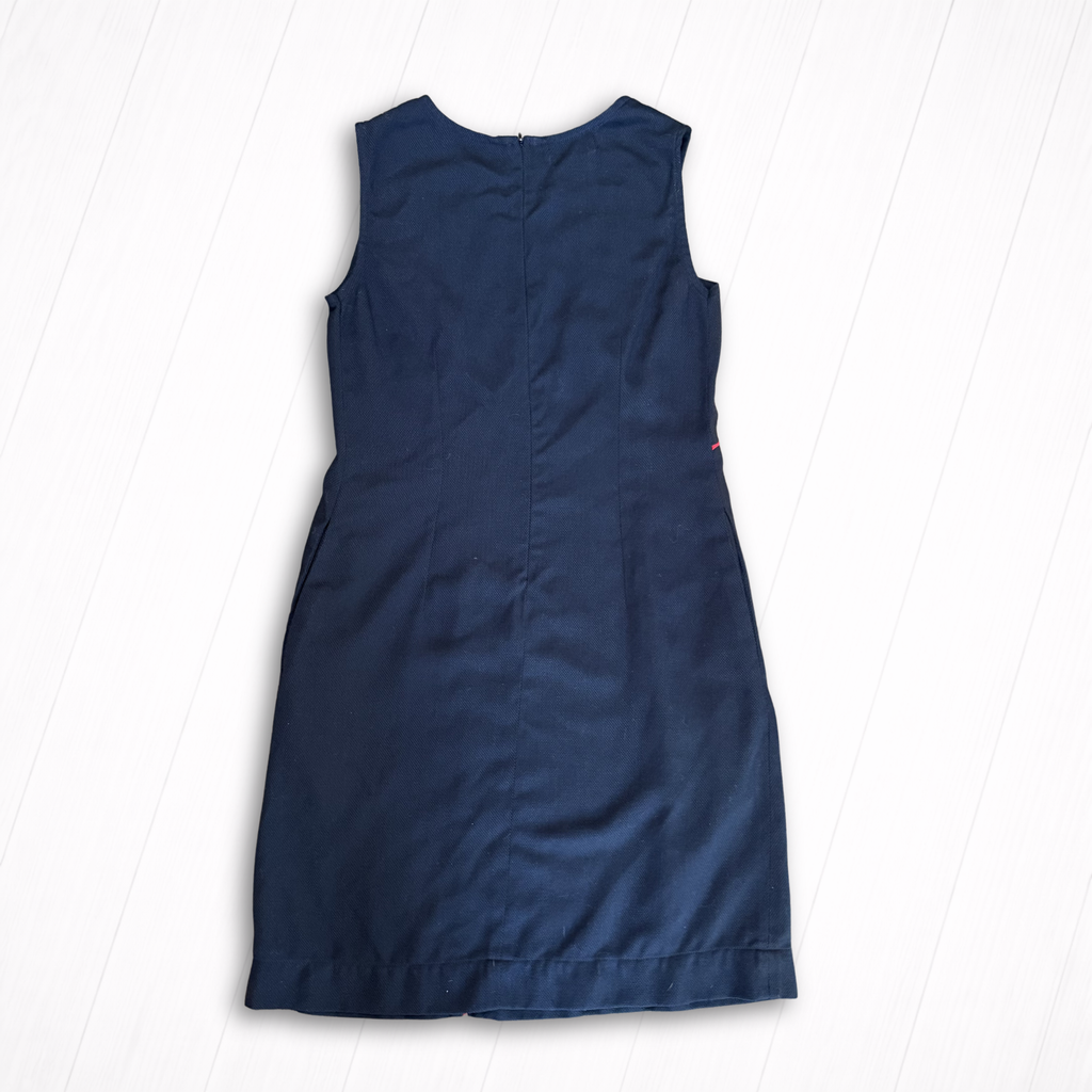 Vintage Black Embroidered Berry Branch Shift Dress