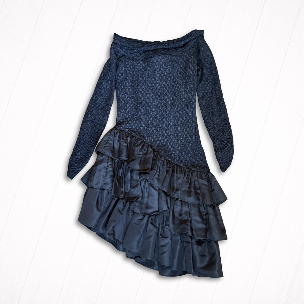 Vintage 80's Asymmetrical Party Dress