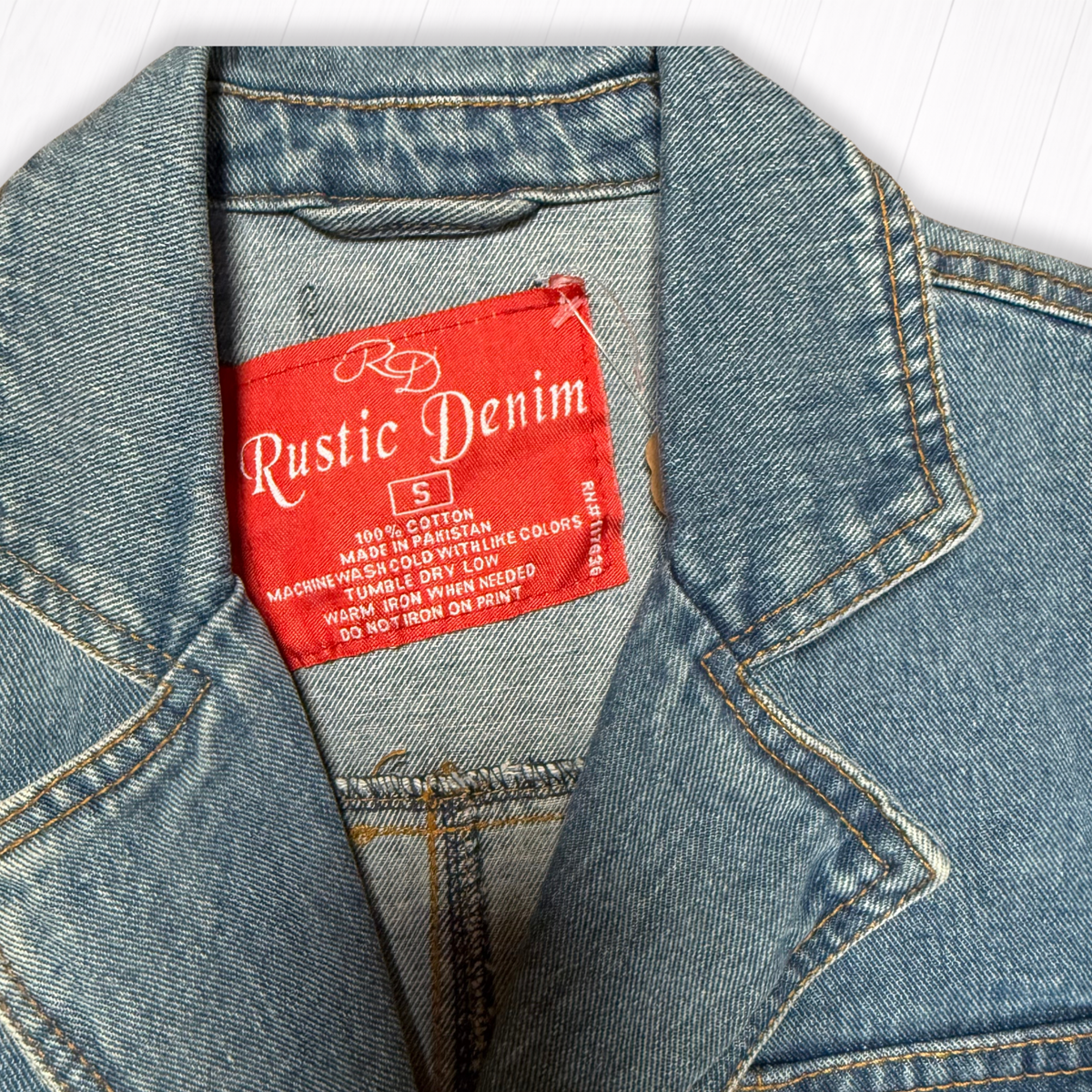 Vintage Denim Light Wash Denim Blazer