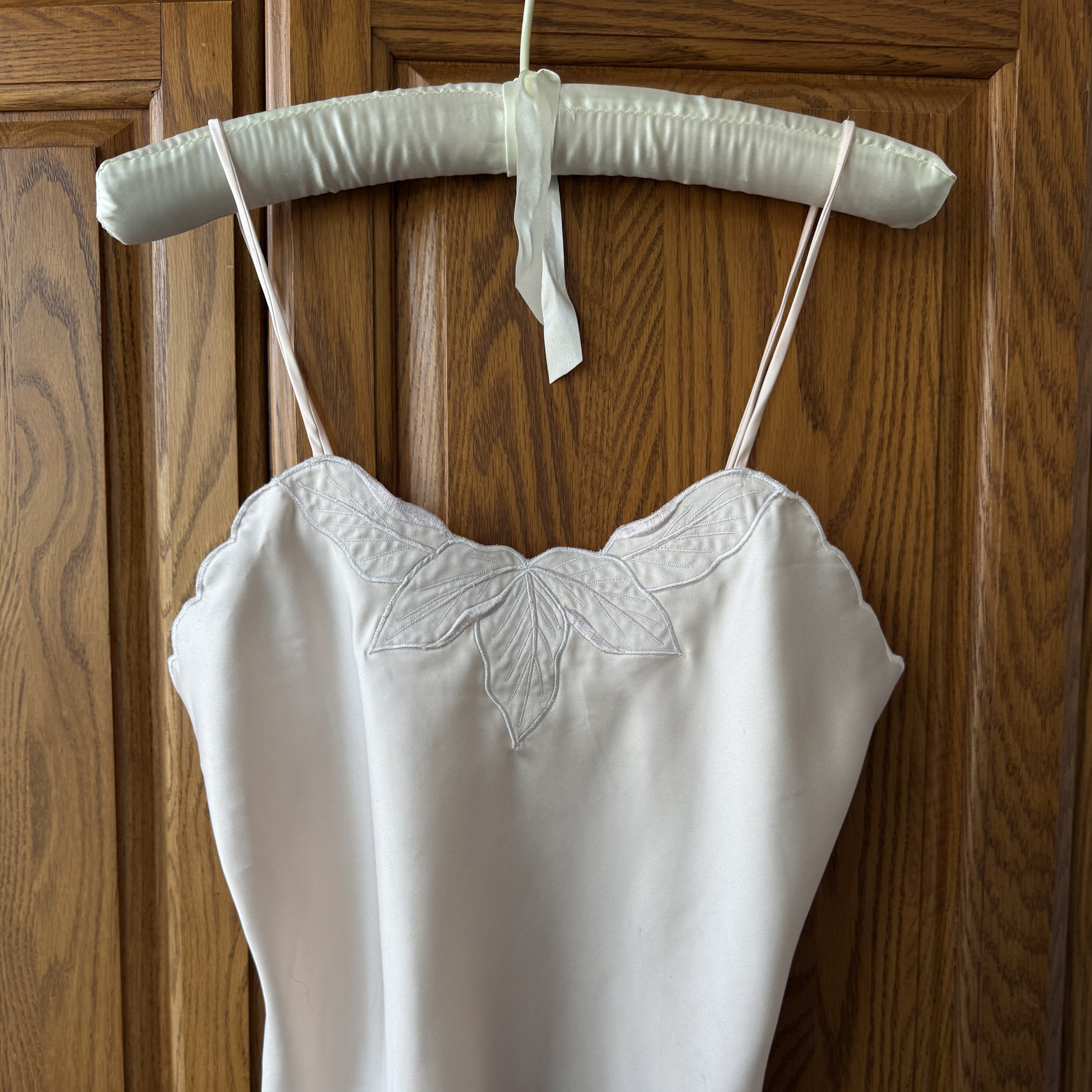 Vintage Cream Satin Camisole