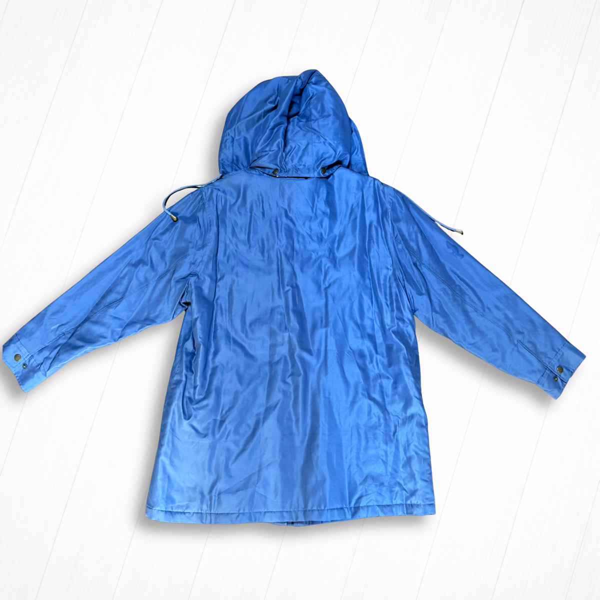 Vintage Silk Dennis Basso Blue Silk Rain Coat