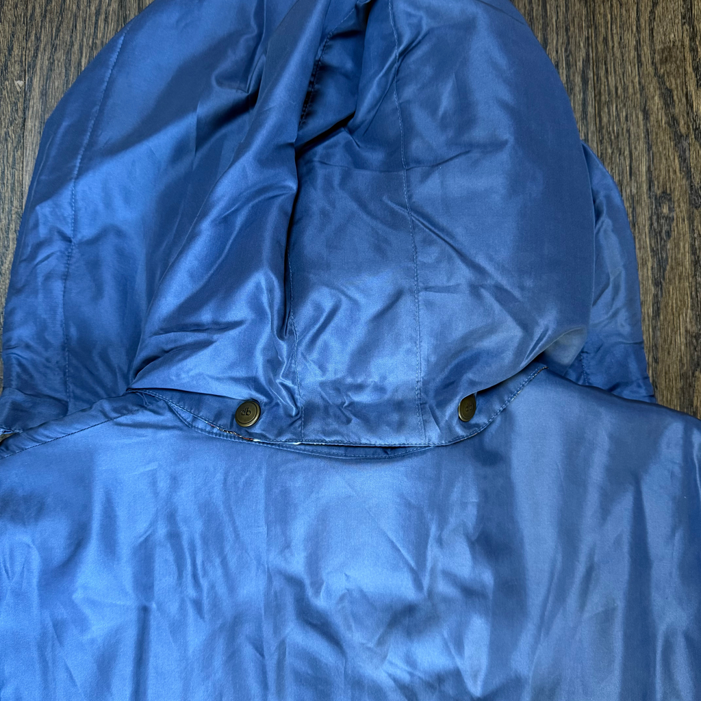 Vintage Silk Dennis Basso Blue Silk Rain Coat