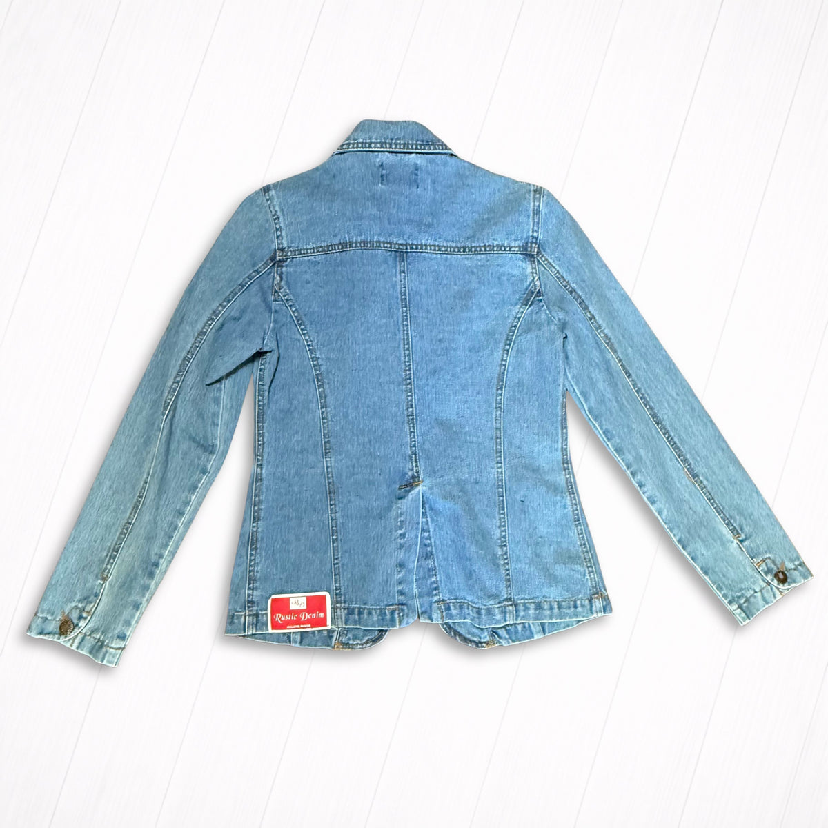 Vintage Denim Light Wash Denim Blazer